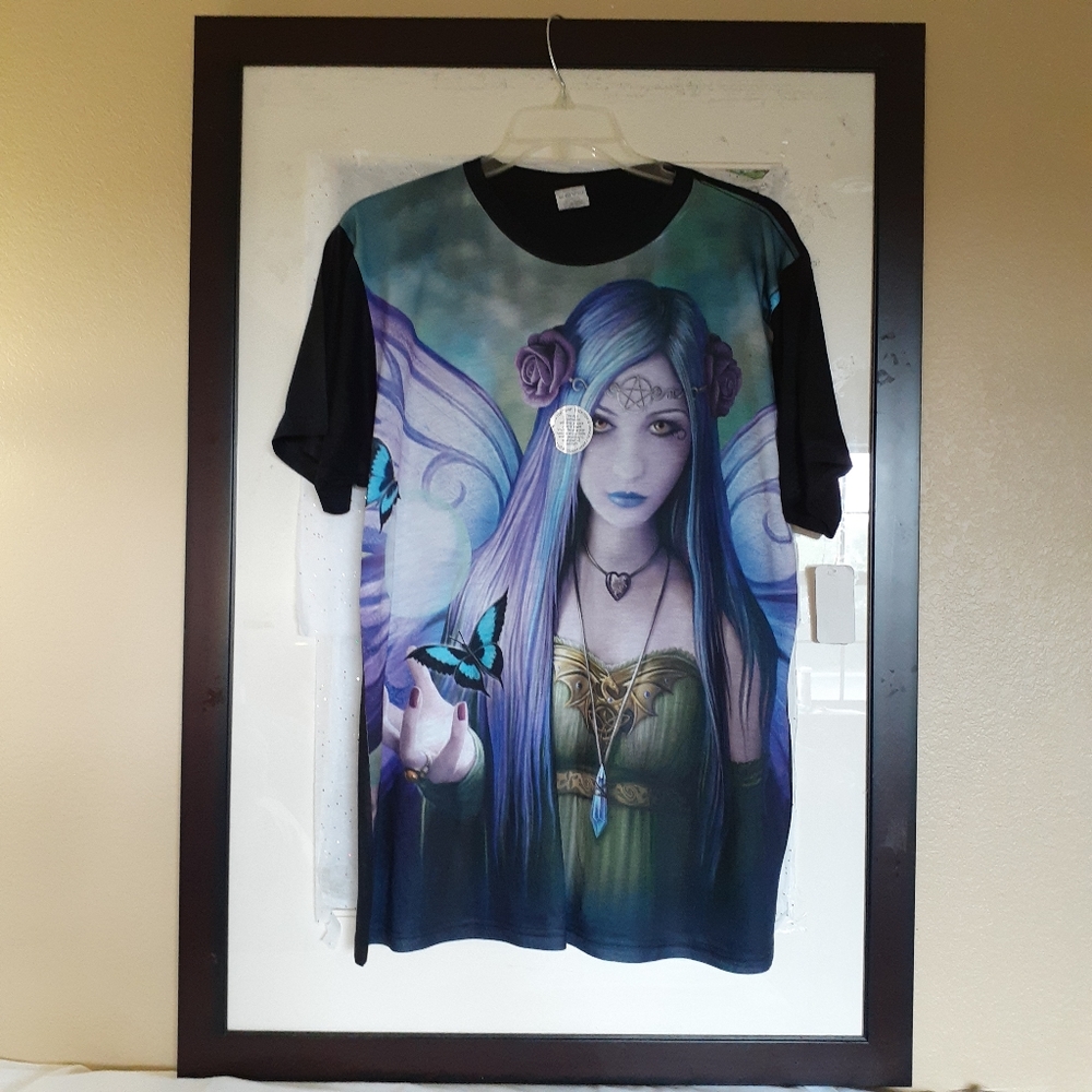 MYSTIC Woman Graphic TShirt Hand Printed Celtic - Picture 7 of 8